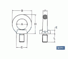ANILLA ELEVACION MACHO DIN 580 M-6 ZN