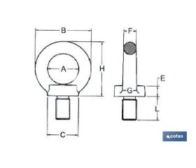 ANILLA ELEVACION MACHO DIN 580 M-27 ZN