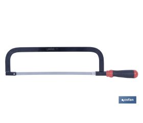 Arco de sierra estándar | Fabricado en acero | Dos ángulos de corte 90° y 180° | Peso: 450 g