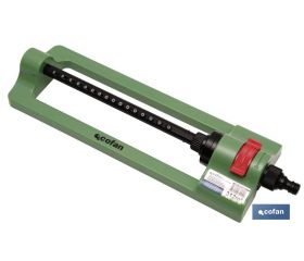 Aspersor de riego oscilante de 16 chorros | Material de polipropileno | Apto para jardín | Flexibilidad anti roturas