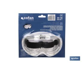 Gafas de Protección contra Proyecciones | Confortables y Ligeras | Ajuste con Goma | Protección UV | Blíster