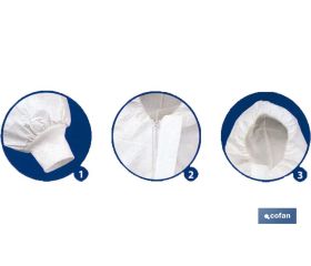 BUZO C/CAPUCHA TIPO 4, 5 Y 6 BLANCO TALLA M