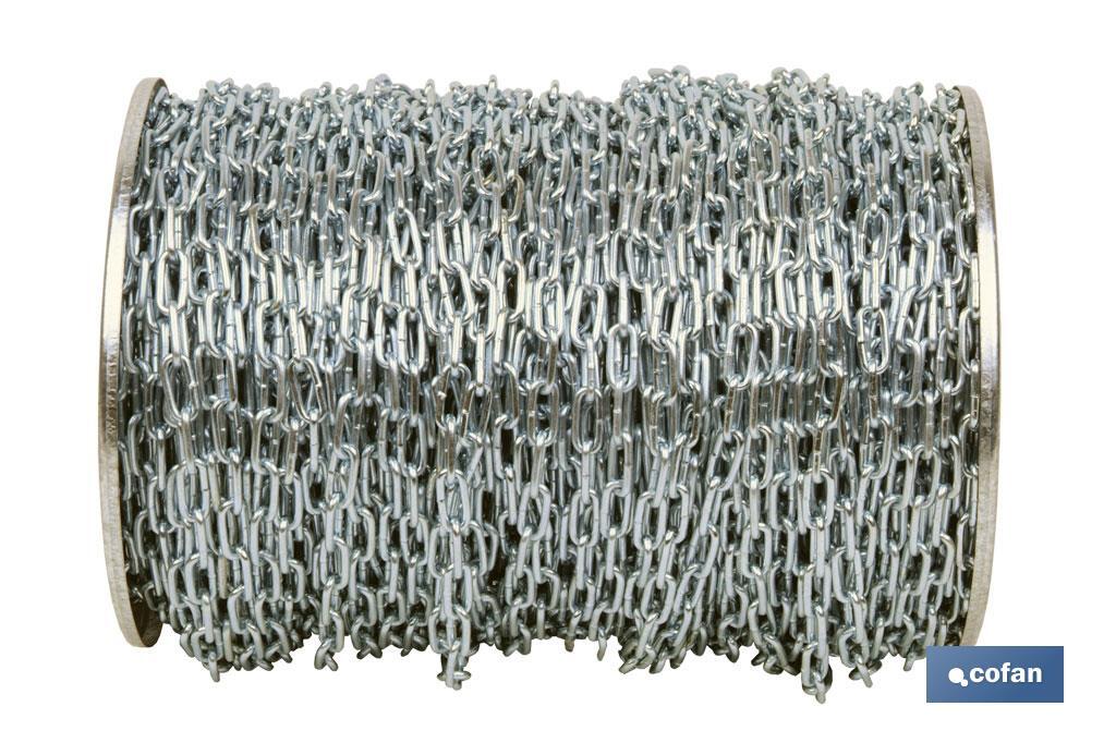 CADENA CINCADA DE 2 MM.  (200 M.)