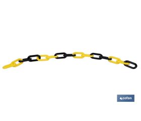 Cadena Plástico Amarillo/Negro