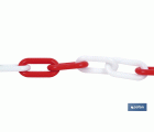 Cadena Plástico Rojo/Blanco