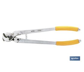 Tenazas cortacables de aluminio y cobre | Para grosores desde 3 hasta 22 mm | Longitud 220 mm
