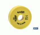 Rollo de cinta PTFE | Varias Medidas | Envase de 1 uds