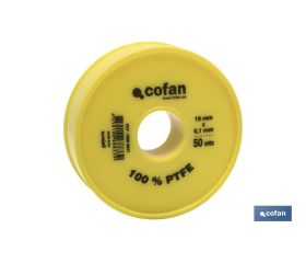 Rollo de cinta PTFE | Varias Medidas | Envase de 1 uds