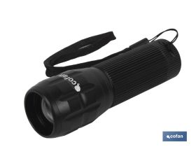 Linterna Aluminio LED ZOOM 3.7 x 12cm