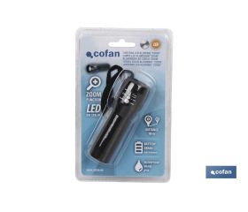 LINTERNA LED ALUM. ZOOM LED 120LM Ø3 X12 CM