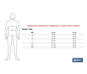 CHALECO MULTIBOLS. ACOLCHADO COLT 245gms/m NEGRO T-XXXL