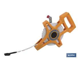 CINTA METRICA FIBRA VIDRIO CON MANGO 30 M