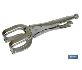 Tenaza Grip con mordazas | Apta para chapa | Longitud 8 a 11