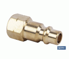 Conector de aire rosca hembra 1/2 de Gran caudal | Acoplador rosca hembra BSP 1/2”de gran caudal para instalaciones neumáticas