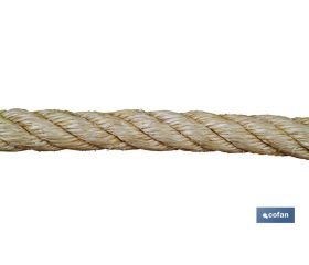 CUERDA SISAL 4 CABOS 16 MM 100 MTS NATURAL