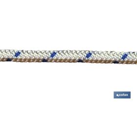 CARRETE CUERDA ESP. ARRANQUE 2.5 MM 100 MTS BCO