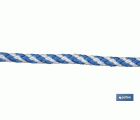 CARRETE CUERDA TR. HELICOIDAL 6 MM 200 MTS BCO/AZU