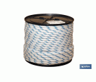 Cuerda Trenzada Polipropileno | Formato: Rollos grandes | Color: Blanco y Azul