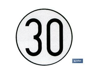 Disco V-4 limitación velocidad (30 km/h)