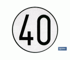 Disco V-4 limitación velocidad (40 km/h)