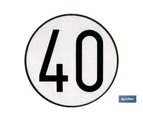 Disco V-4 limitación velocidad (40 km/h)