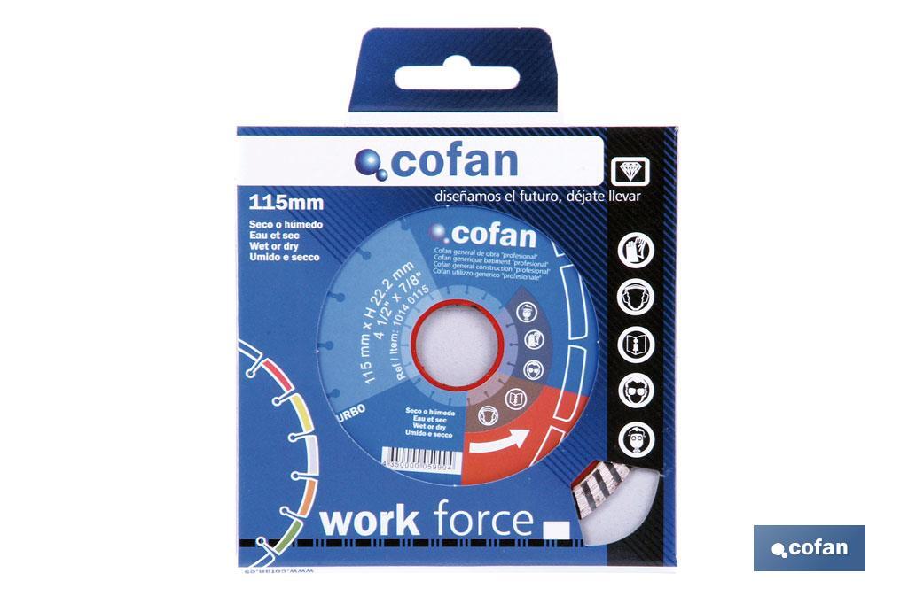 DISCO DIAM.TURBO PROFESIONAL 115MM.