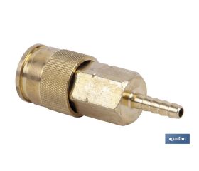 Enchufe rápido espiga tubo Ø13mm de Gran caudal