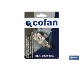 ENCHUFE RAPIDO UNIVERSAL MACHO 1/4'