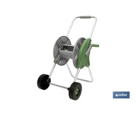 Enrollador de Manguera con Ruedas | Carro de manguera portátil | Fácil y cómodo de transportar