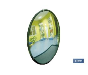 Espejo Interior | 30 cm o 45 cm | Soporte de Pared Incluido | Ángulo de Visión 130° | Para Aparcamientos o Supermercados