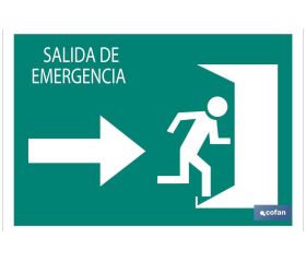 Salida emergencia Derecha Texto