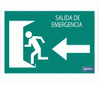 Salida emergencia Izquierda texto