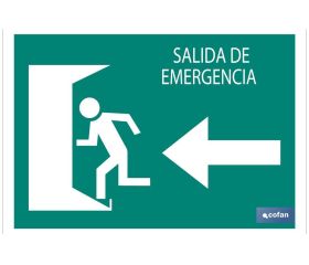 Salida emergencia Izquierda texto