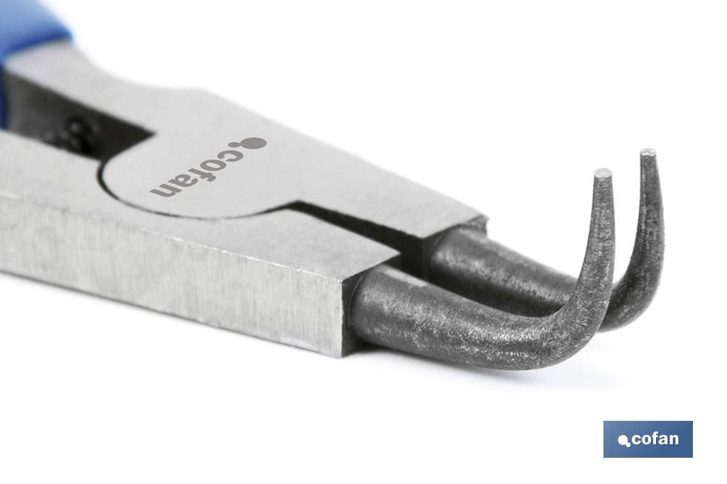 ALICATES CIRCLIP EXTERIOR CURVO M-125 MM