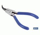 Alicates para arandelas con circlip exterior curvo | Fabricados en acero de alta calidad | Medidas de los alicates: 225 mm