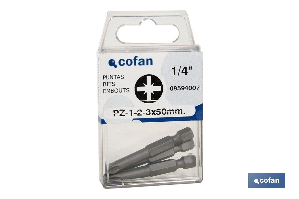 SURTIDO PUNTAS 1/4 PZ-1-2-3 X 50