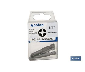 SURTIDO PUNTAS 1/4 PZ-1-2-3 X 50