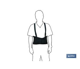 FAJA DE TRABAJO CON TIRANTES TALLA L