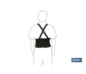 FAJA DE TRABAJO CON TIRANTES TALLA L