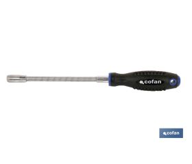 Destornillador flexible con hexágono interior hembra | Modelo Comfort plus | Medida de huella desde SW-6, 7 y 8 mm