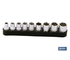 SET DESTORNILLADOR FLEX. + 9 VASOS 1/4 (5-13MM.)