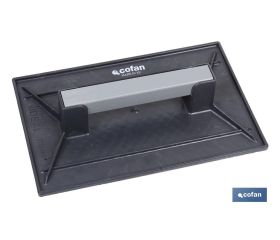 Fratás de plástico rectangular | Dos medidas disponibles | Color negro | Mango fabricado en plástico