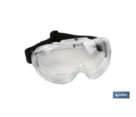 Gafas de Protección contra Proyecciones | Confortables y Ligeras | Ajuste con Goma | Protección UV | 12 Unidades
