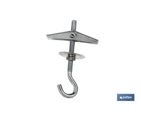Palomilla con muelle gancho | Métricas Ø 4, 5, 6 y 8 mm | Para hormigón hueco, escayola y cartón yeso