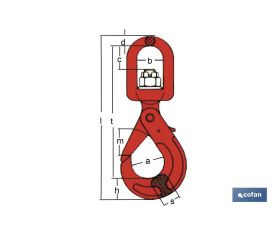 GANCHO GIRATORIO SEGURIDAD G80 TN-5
