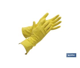 Guantes de látex flocado | Agarre y sujeción óptimos | Protegen y cuidan la piel | Ideales para tareas de limpieza