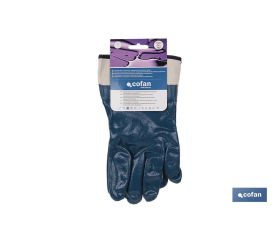 GUANTE AMERICANO NITRILO AZUL TALLA 8