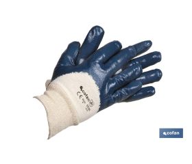 Guantes de nitrilo azules | Revestimiento impermeable y no absorbente | Larga duración y resistentes