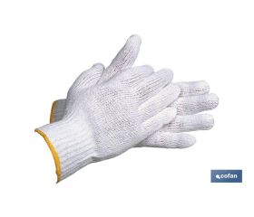 Guantes de punto de algodón con puño elástico | Cómodos y resistentes | Correcta adherencia | Ideales para actividades agrícolas