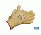 Guantes de piel de vacuno | Calidad estándar | Seguros y cómodos | Resistentes y duraderos
